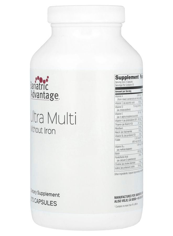 Bariatric Advantage Ultra Multi without Iron 270 Capsules - Image 2