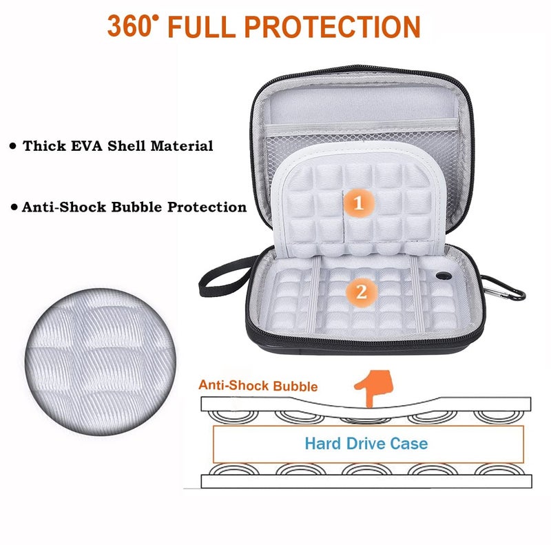 Stealodeal Extra Protected 2.5 Inch Hard Disk Case Cover for Seagate, Toshiba, WD, Sony, Lenovo, HP & Hitachi - Image 3