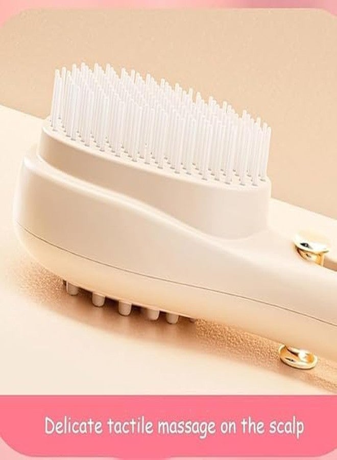 DEVHEART Retractable Hair Brush With Self-Cleaning Bristles, Anti-Static, Telescopic Design for All Hair Types and Wigs, Anti-Static Scalp Massage Comb, Multifunctional Brush For All Hair Types - Image 3
