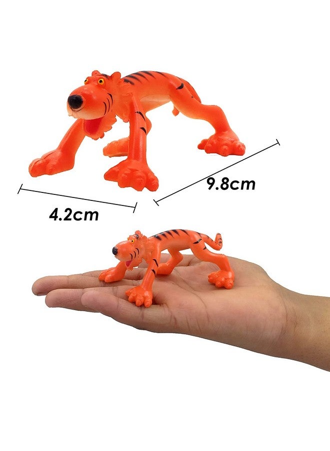 Brand Conquer Full Action Toy Figures | Jungle, Cartoon, Wild Animal Toys | Figure Playing Set for Kids (Big Size, Set of 6) - Image 5