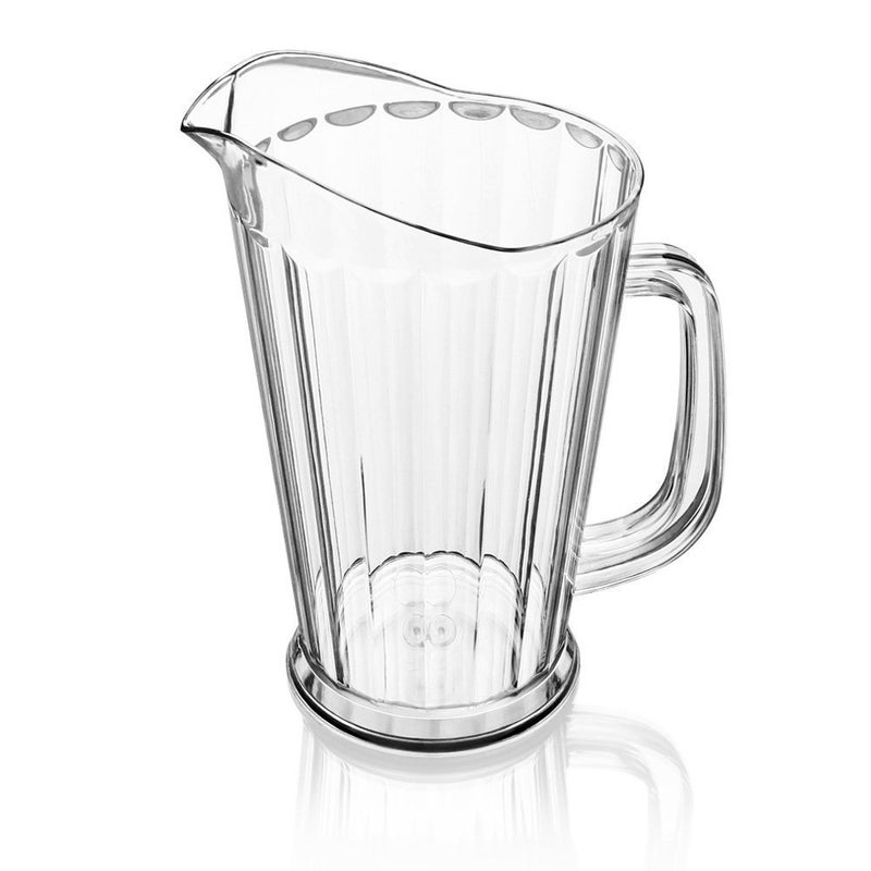 New Star Foodservice New Star Foodservice ResturantGrade Polycarbonate Plastic Water Pitcher Tapered Style Clear 60 oz Set of 12 