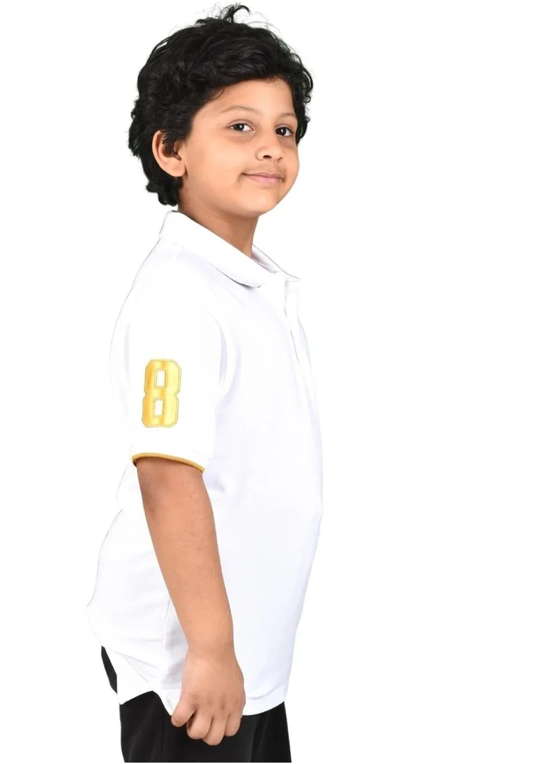 GIORDANO Junior Lion Polo - Signature White