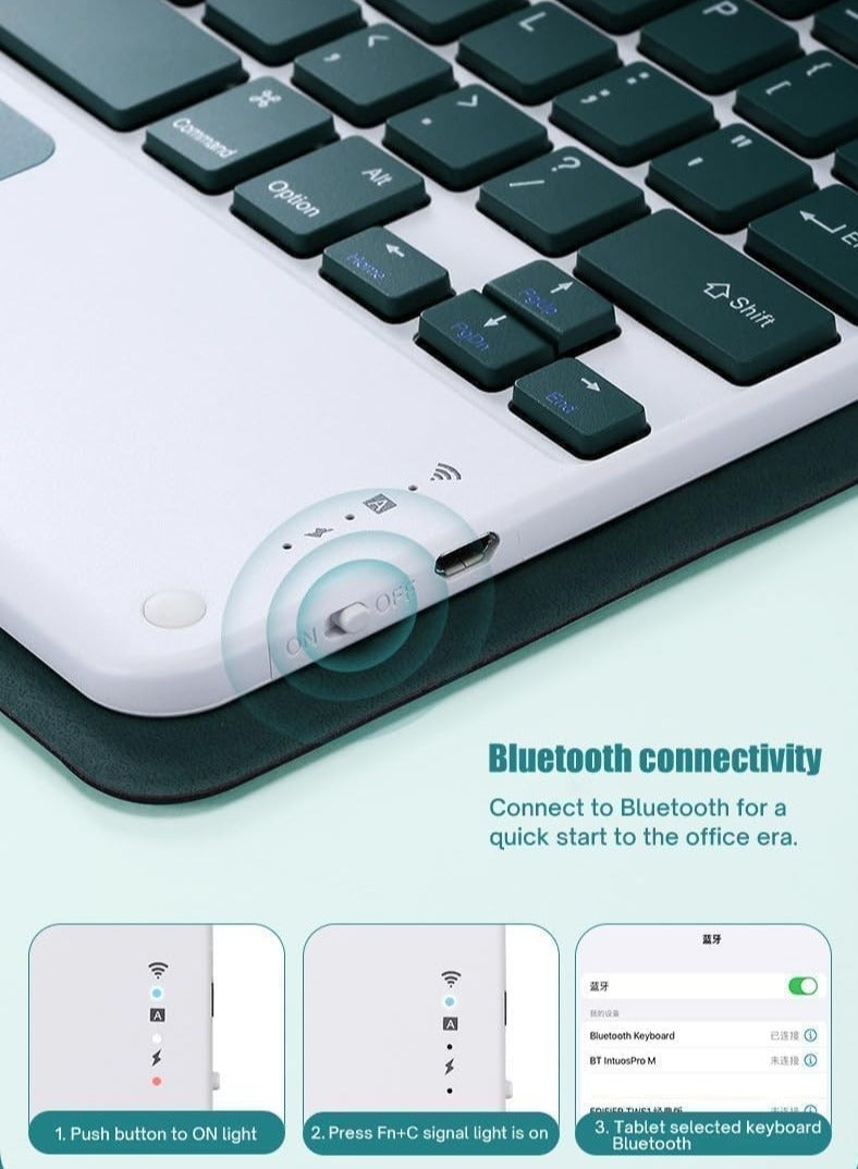 general Keyboard Case Compatible with Samsung Galaxy Tab S10 FE Plus Tab S10 FE+ 13.1 inch 2025 Magnetic Removable Wireless Keyboard Cover with Pen Holder - Image 2