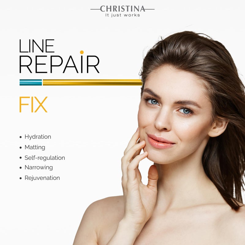 -CHRISTINA- Christina Line Repair Complete Renewal Cream with Glycolic Acid | Anti-Aging AHA Face Repair Cream | Aquaderm Complex for Wrinkle Reduction, Elasticity Boost, and Even Skin Tone 50ml - Image 4