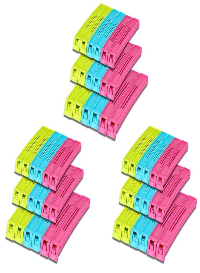 DeoDap Clips for Packet Sealing 54 Pc – Multipurpose Plastic Airtight Food Pack Sealer for Kitchen Use – 3 Different Sizes (Small, Medium & Large) – Reusable & Multicolor for Snacks & Storage Bags - Image 1