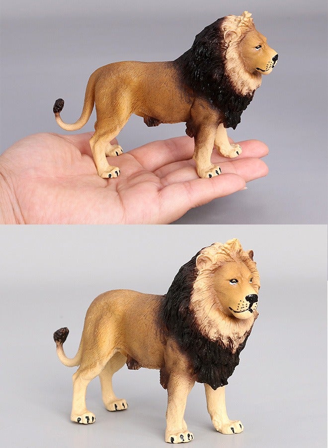 Children'S Animal Toy Lion Animal Statue, Realistic Animal Figurines, Wild New Lion, Animal Growth Cycle Biological Model, Children'S Puzzle Toy, Learning Gifts  - Image 2