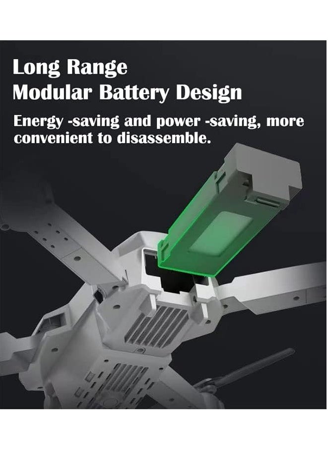 TIGER - E88E525 Mini Drone – 4K HD Dual Camera WiFi FPV Quadcopter, Foldable Remote Control Drone for Adults & Kids, Stable Flight, Long Battery Life, Black – UAE Delivery - Image 1