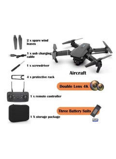 TIGER E88E525 Mini Drone – 4K HD Dual Camera WiFi FPV Quadcopter, Foldable Remote Control Drone for Adults & Kids, Stable Flight, Long Battery Life, Black – UAE Delivery  - Image 4