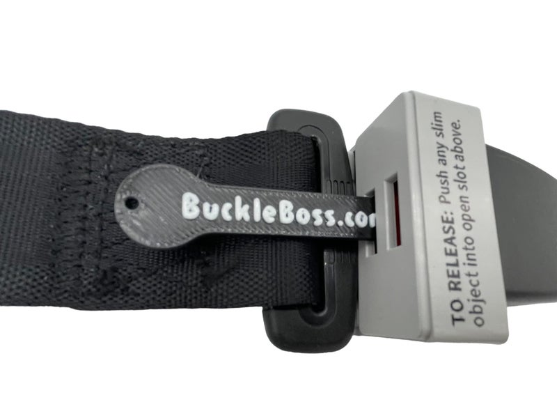 Buckle Boss Original Classic Seat Belt Lock Original Seat Belt Guard Made with Strong ABS for Special Needs Passengers Easy Installation Preventing Passengers from Unbuckling Their Seat Belts