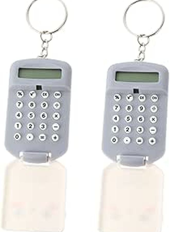 2 Pack Mini Calculator With LCD Display Portable For Students Office Learning Tool - Image 1