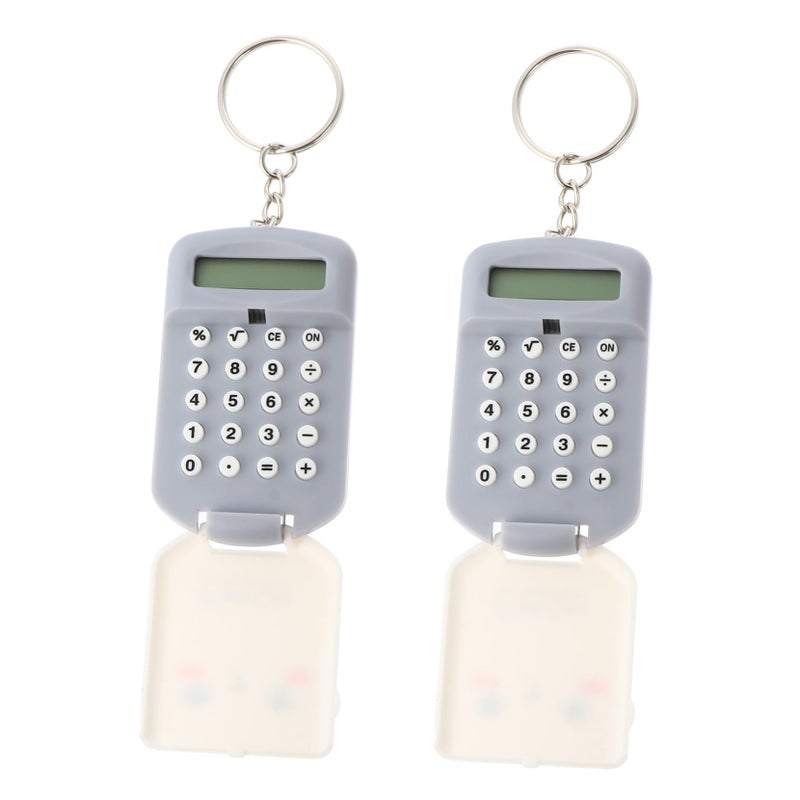 2 Pack Mini Calculator With LCD Display Portable For Students Office Learning Tool - Image 2