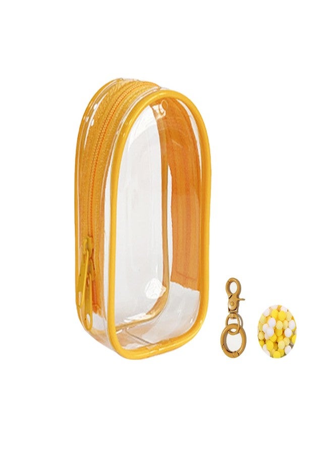 Yushen Clear Figure Display Bag with Keychain, Mystery Box Mini Figures Carrying Case Bag Pouch Keychain Charms for Collectibles - Image 1