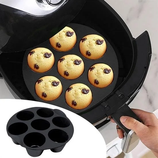5DM 7 Cavity Silicone Multi-Purpose Airfryer Muffin Cupcake Cake And Muffin Baking Mold