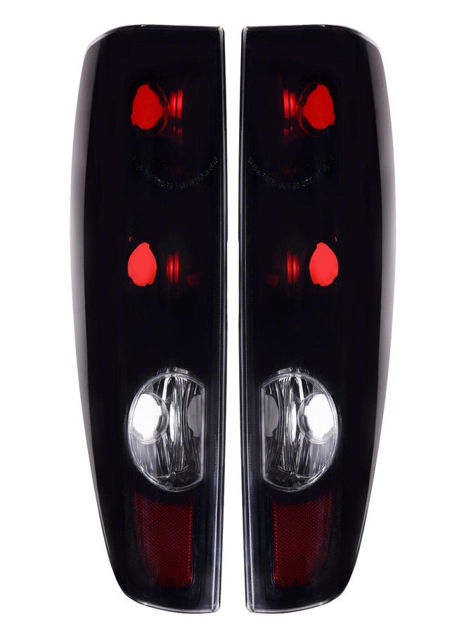 Boine Tail Light Compatible With Chevrolet Chevy Colorado GMC Canyon 2004-2012 Driver and Passenger Side Rear Light Black Smoked Housing Brake Lamps Replaces GM2801164 - Image 1