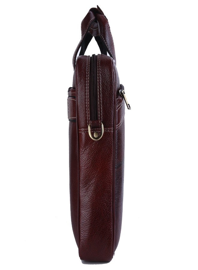 TAURUS Genuine Leather Stlish 15.6 Inch Laptop Messenger Bag - Image 3