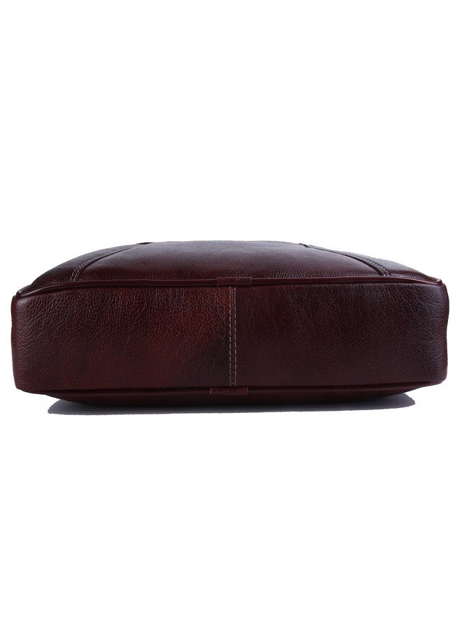 TAURUS Genuine Leather Stlish 15.6 Inch Laptop Messenger Bag - Image 4