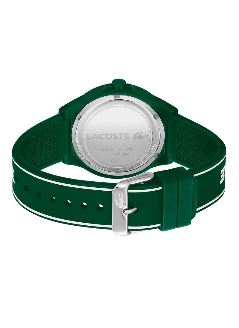 LACOSTE Men's Analog Round Shape Silicone Wrist Watch 2011309 - 42 Mm  - Image 3
