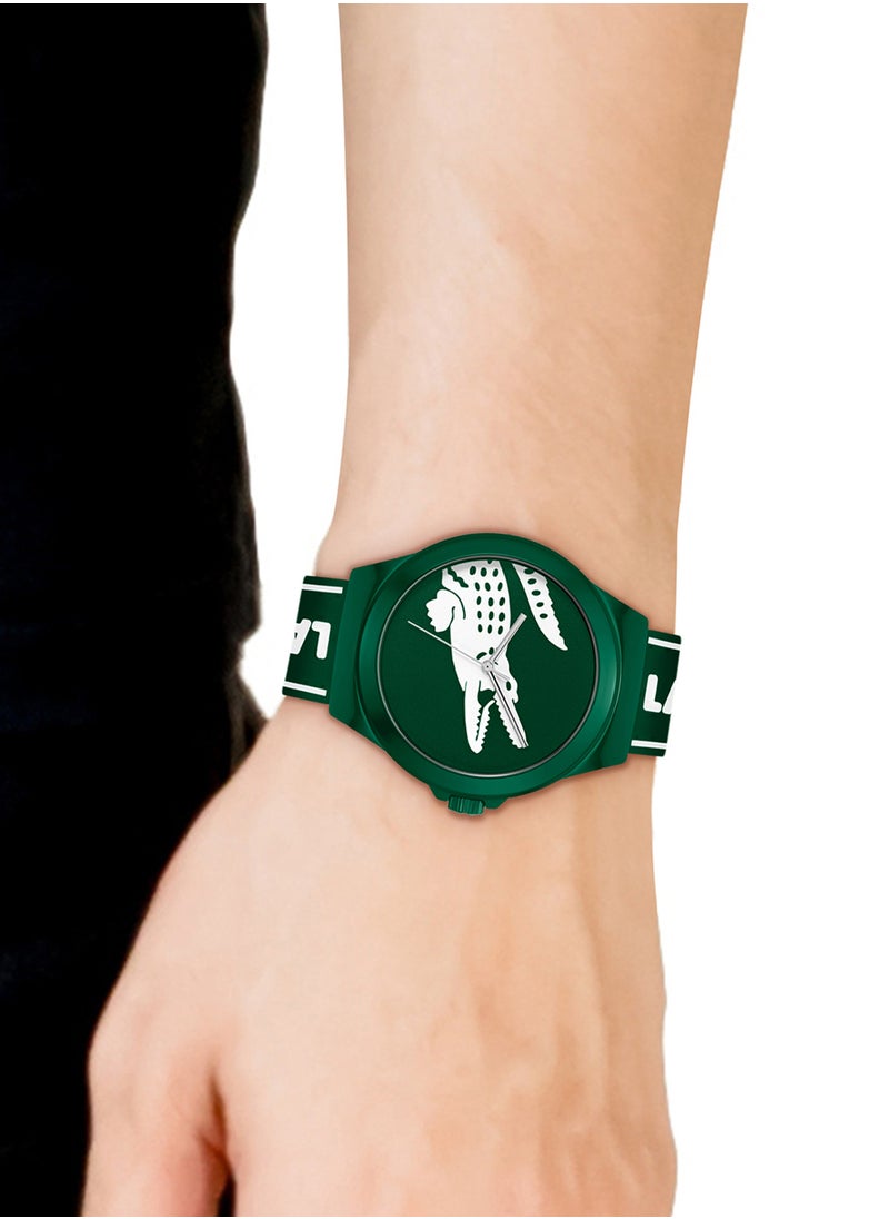 LACOSTE Men's Analog Round Shape Silicone Wrist Watch 2011309 - 42 Mm  - Image 4