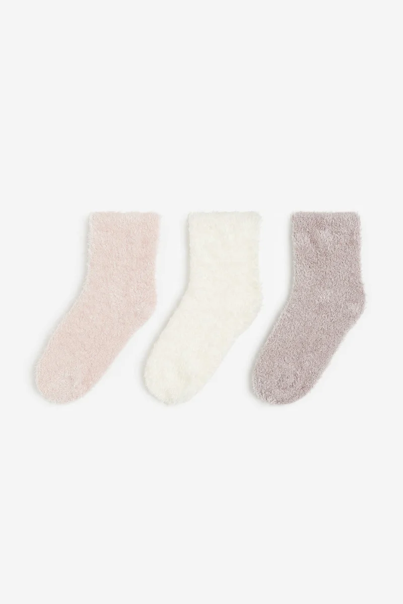 H&M 3-pack chenille socks
