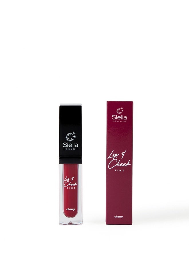Siella Beauty Lip and cheek tint Cherry Nourishes Hydrates Dry Chapped Lips, Blush for Women  Made In Italy  - Image 2