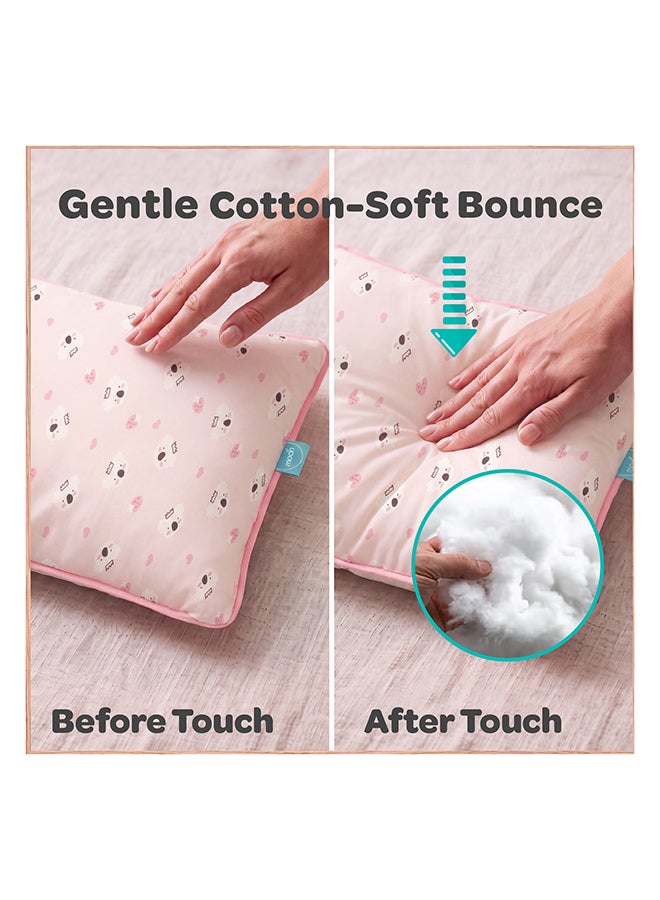 مون Butter Cotton Toddler Pillow - Bamboo Fibre Kids Pillow with Removable Cotton Pillowcase -Koala - Image 4