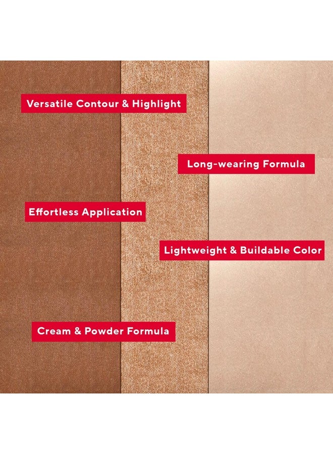 Mirabella Powder Contour Palette With Bronzer & Cream Highlighter Set Megastar Pro Face Triolightweight & Buildable Color Contouring Makeupparabenfree Glutenfree Talcfree & Crueltyfree - Image 2