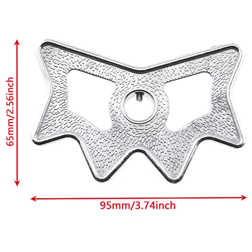 RLECS Billiard Bridge Head Silver Aluminium Alloy Slip-On Moosehead Bridge Head for Billiard Pool Cue Stick - Image 2