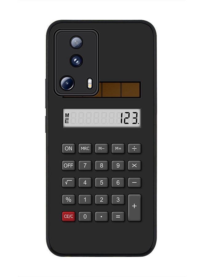 Stylizedd حافظة حواف سوداء متينة لهاتف Xiaomi 13 Lite 5G / Xiaomi Civi 2 5G، حافظة مرنة رقيقة من المطاط ضد السقوط - Calc (أسود) - Image 1