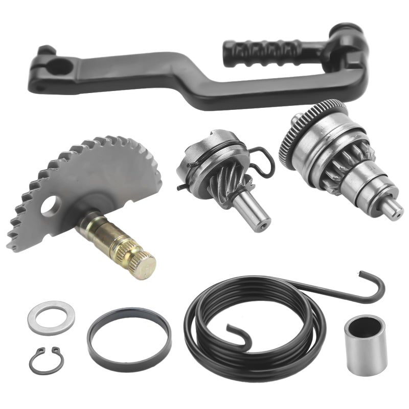 GY6 Start Gear Kick Start Gear Shaft Pedal Kit Fits for GY6 49cc 50cc 139QMB Engine Moped ATV Scooters Roketa Taotao Jonway with 4 Stroke Engine