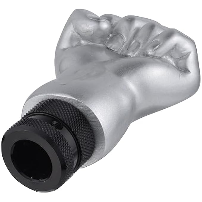 rayihni KASTWAVE Silver Fist Shift Knob for Cars  Trucks  Universal Gear Shifter Handle for Manual  Automatic Vehicles SUV and More - Image 3