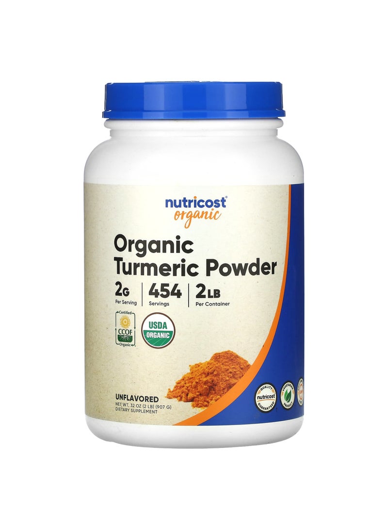 Nutricost Organic Turmeric Powder, Unflavored, 32 oz (907 g)