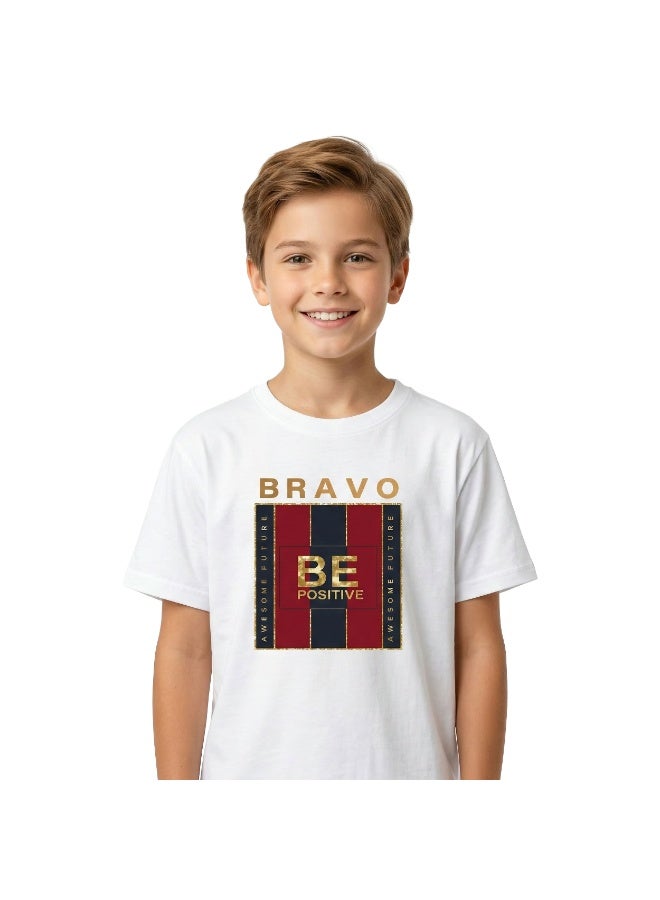 AIKO - تي شيرت أبيض للأطفال من Bravo مقاس 9-10 سنوات - Image 1