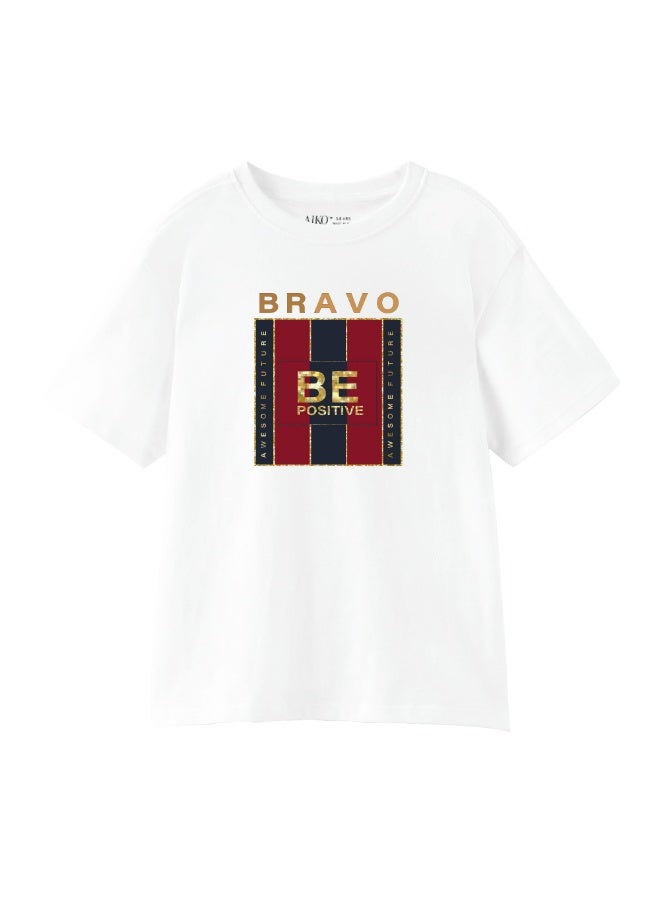 AIKO - تي شيرت أبيض للأطفال من Bravo مقاس 9-10 سنوات - Image 2