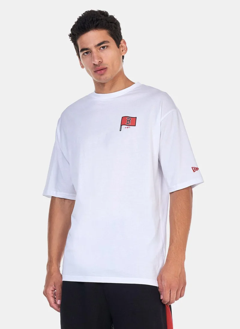 نيو ايرا MLB Boston Red Sox Burger Graphic T-Shirt