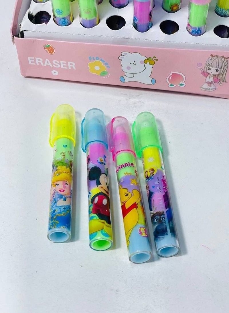 Pen Eraser Stand with Pens Stand: 36 Pens - Image 1