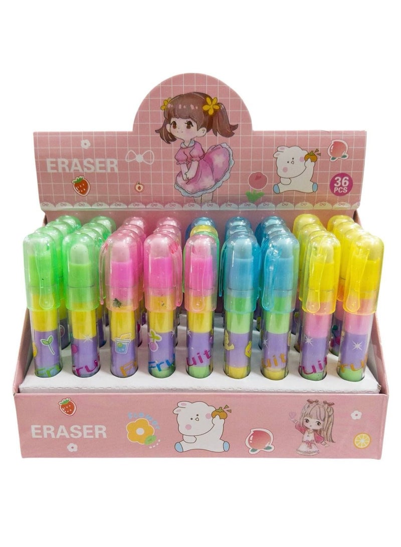 Pen Eraser Stand with Pens Stand: 36 Pens - Image 2