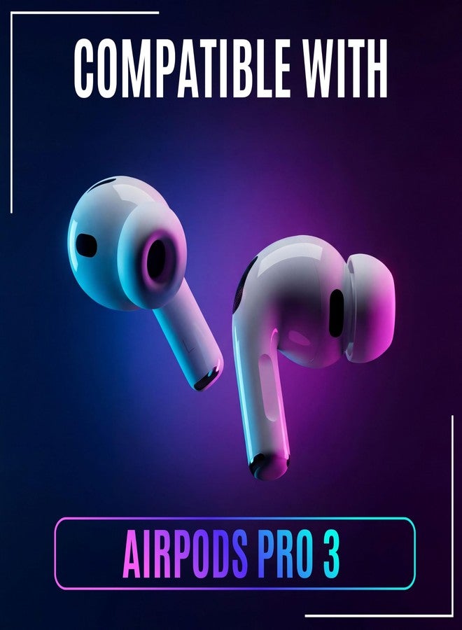WC خطافات WC HookZ Pro - خطافات أذن قابلة للتعديل متوافقة مع سماعات Apple AirPods Pro (الجيل الأول والثاني والثالث) من Wicked Cushions | قلب مرن لملاءمة مخصصة، آمنة ومريحة | أبيض - Image 4