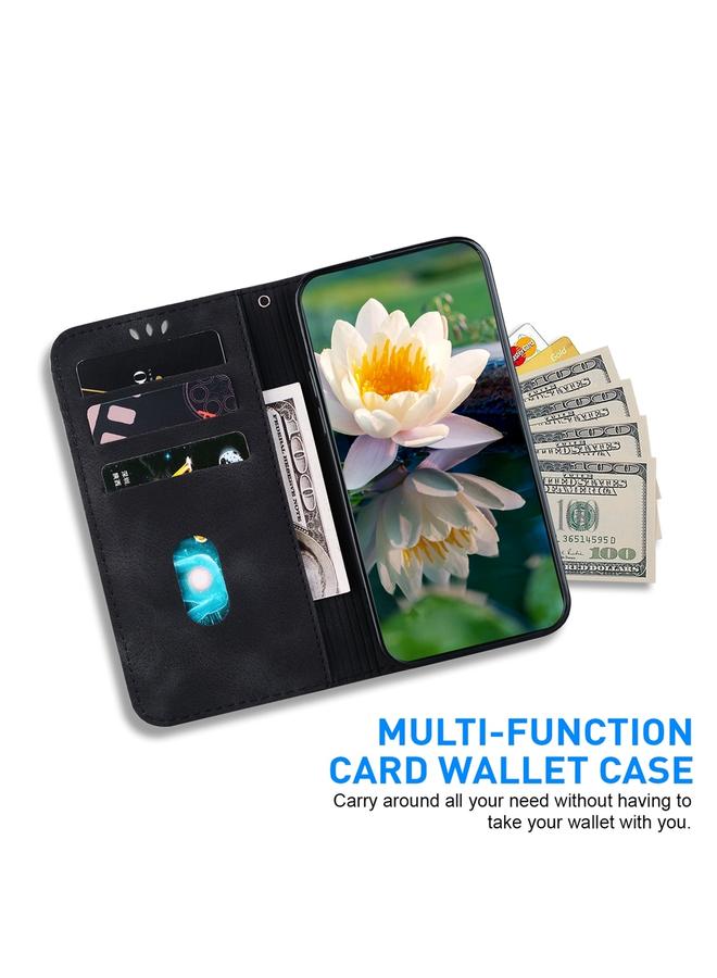 اس-توب جراب لهاتف موتورولا إيدج 2024، جراب هاتف من الجلد المنقوش بنقشة لوتس - Image 4