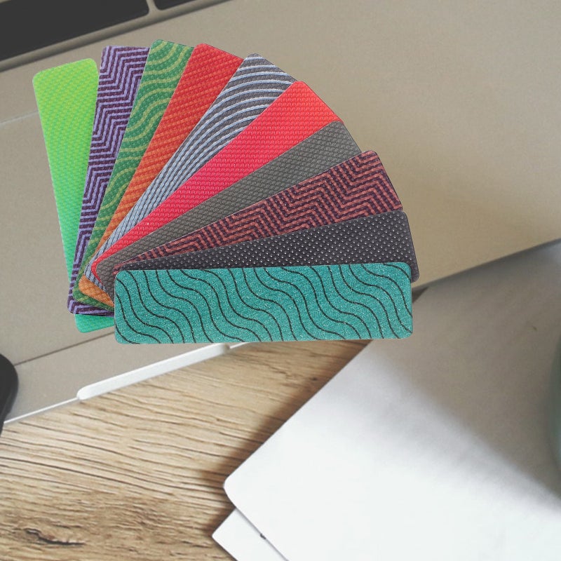 20 Sheets Uneasy Sensory Stickers Colorful Textured Calming Sensory Strips Breath Calm Stickers - Image 3