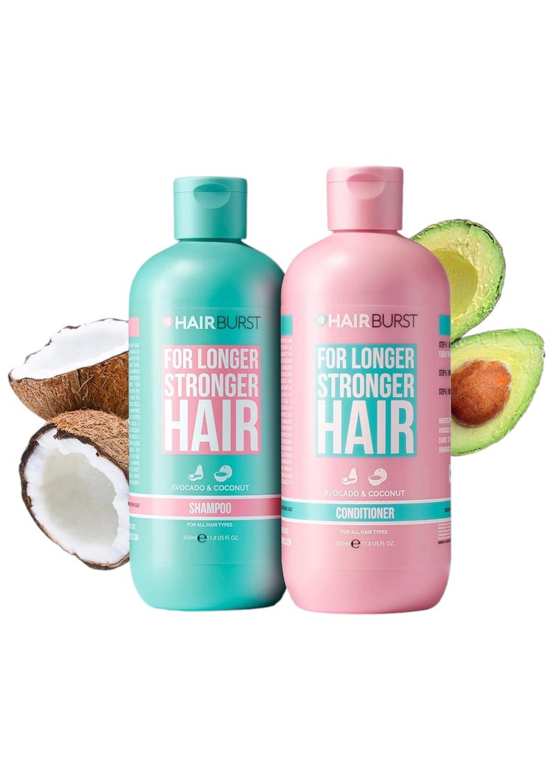 HAIR BURST Shampoo 350 ml and Conditioner 350 ml to Increase Hair Growth and Improve Hair Quality  Free of Sulfates  Sulfates  Parabens and Silicones. 