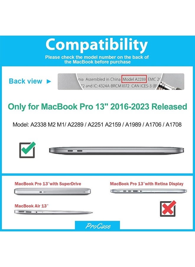 Procases ProCase MacBook Pro 13" Case (2020–2023) | Hard Shell Cover with Foldable Stand - Image 2