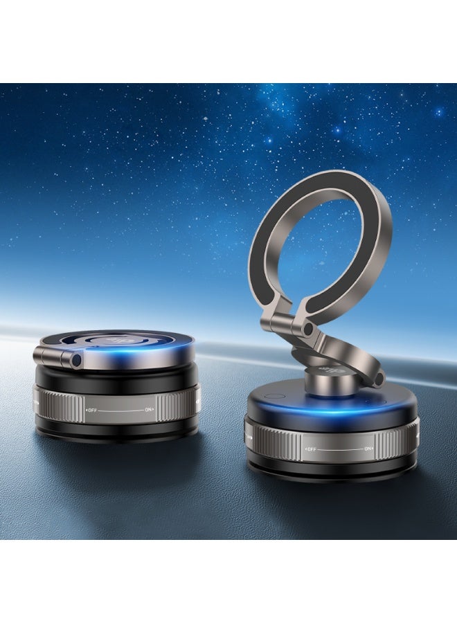 DRIP 🧲🚗 360° Rotating Magnetic Phone Mount with Strong Vacuum Suction for Car Dashboard iPhone Android Hands-Free Use Adjustable Holder - Image 4