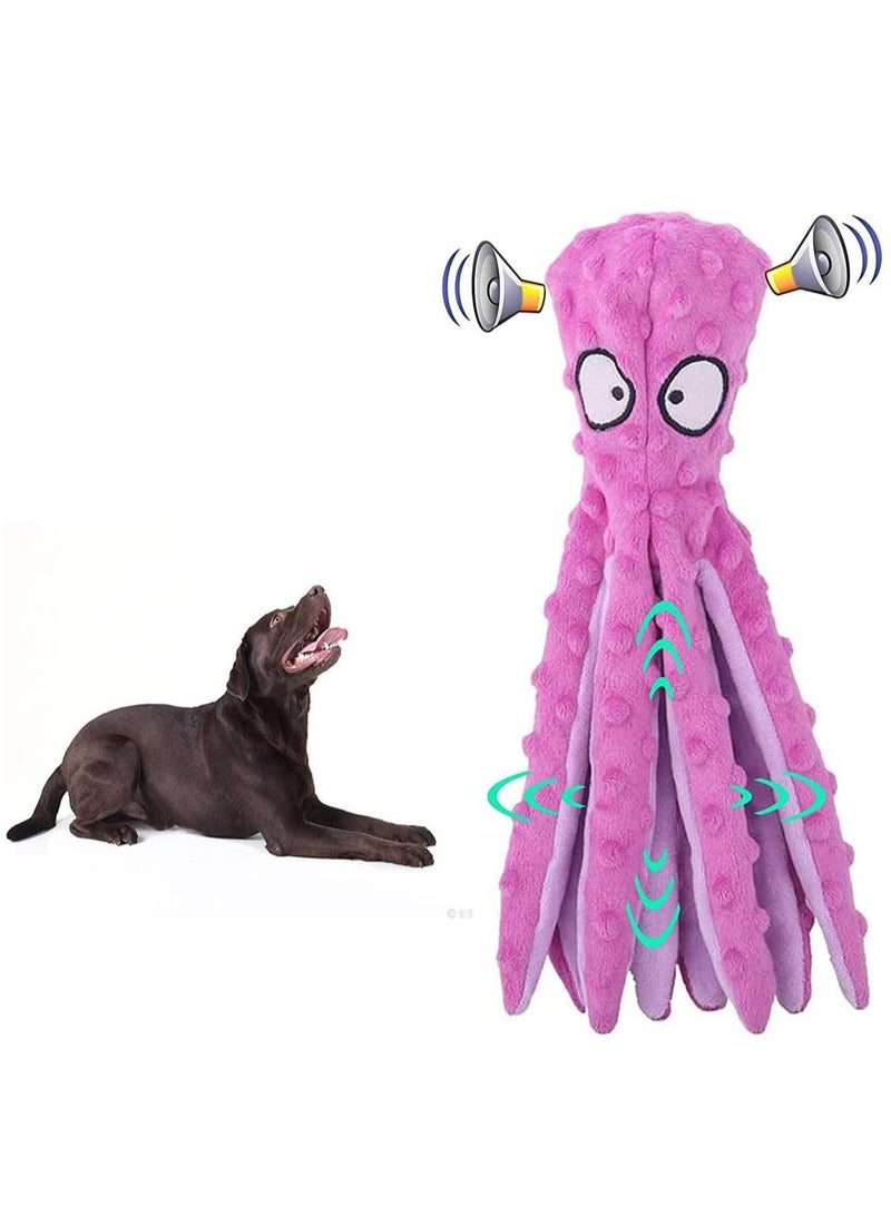 واي آند دي Octopus Dog Toys Interactive Plush Pet Squeaky Toy for Small and Medium Dogs Soft Cute Durable Bite Sounding Educational Puppy Teething Chew - Image 4