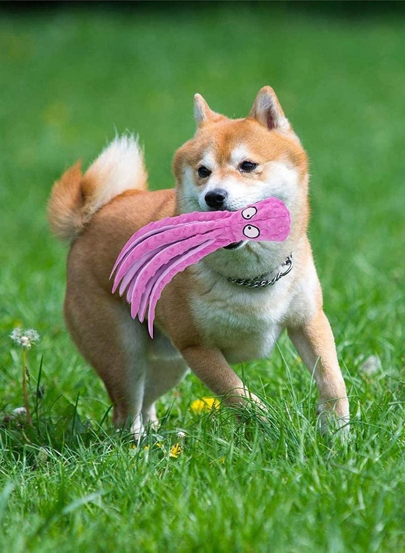 واي آند دي Octopus Dog Toys Interactive Plush Pet Squeaky Toy for Small and Medium Dogs Soft Cute Durable Bite Sounding Educational Puppy Teething Chew - Image 5