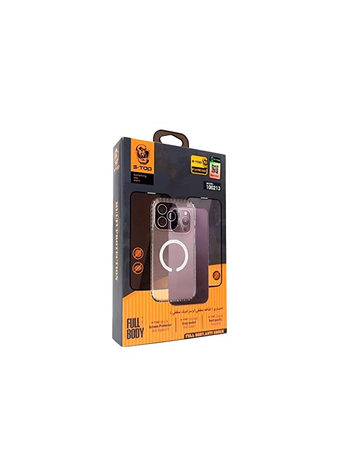 S-TOP Iphone 14 Pro Full Protection Bundle Includes Iphone 14 Pro Case Iphone 14 Pro Cover Clear Cover Camera Protector Pubg Finger Cloth Anti Fingerprint And More - Image 2
