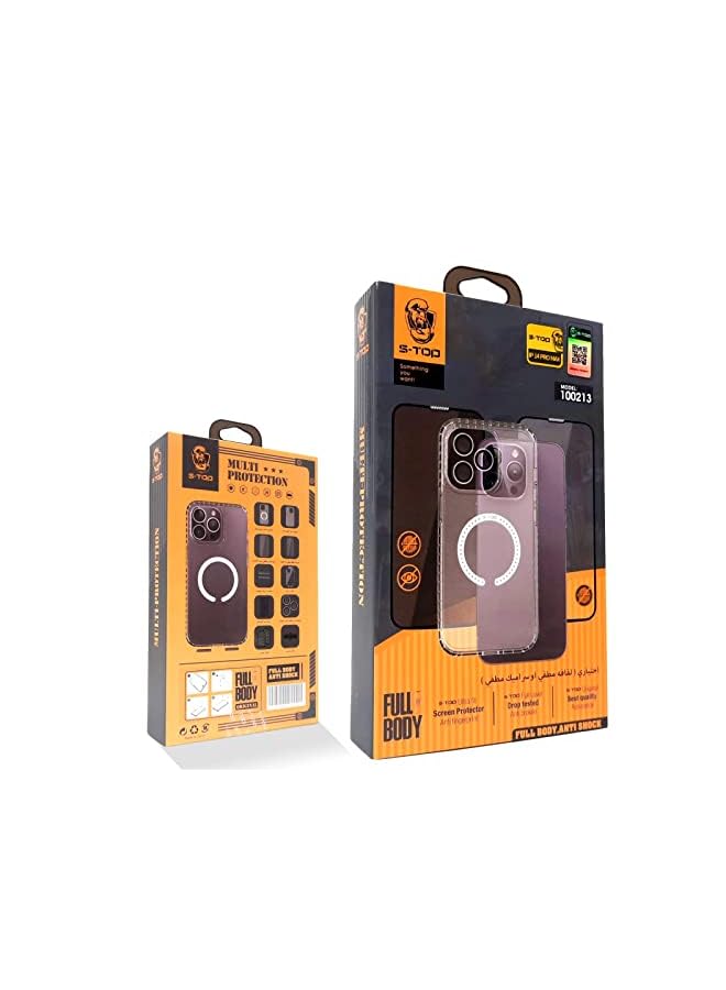 S-TOP Iphone 14 Pro Full Protection Bundle Includes Iphone 14 Pro Case Iphone 14 Pro Cover Clear Cover Camera Protector Pubg Finger Cloth Anti Fingerprint And More - Image 4