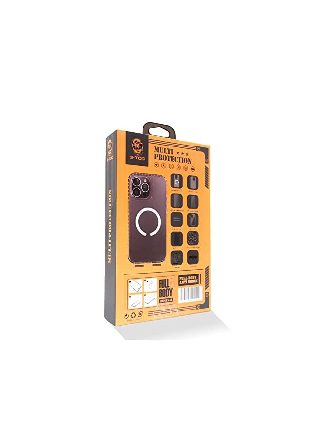 S-TOP Iphone 14 Pro Full Protection Bundle Includes Iphone 14 Pro Case Iphone 14 Pro Cover Clear Cover Camera Protector Pubg Finger Cloth Anti Fingerprint And More - Image 3