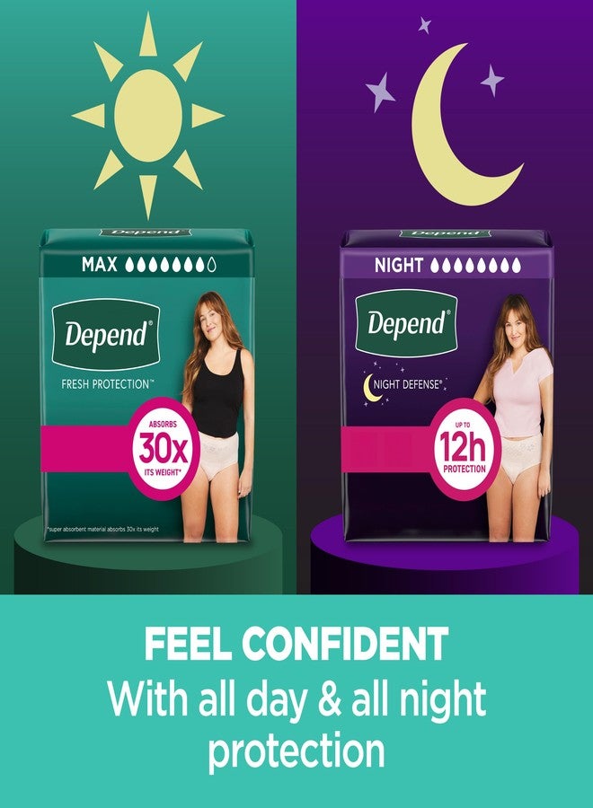 Depend Fresh Protection Adult Diapers, Incontinence & Postpartum Bladder Leak Underwear for Women, Disposable, Maximum, Extra-Large, Blush, 15 Count, Packaging May Vary - Image 5