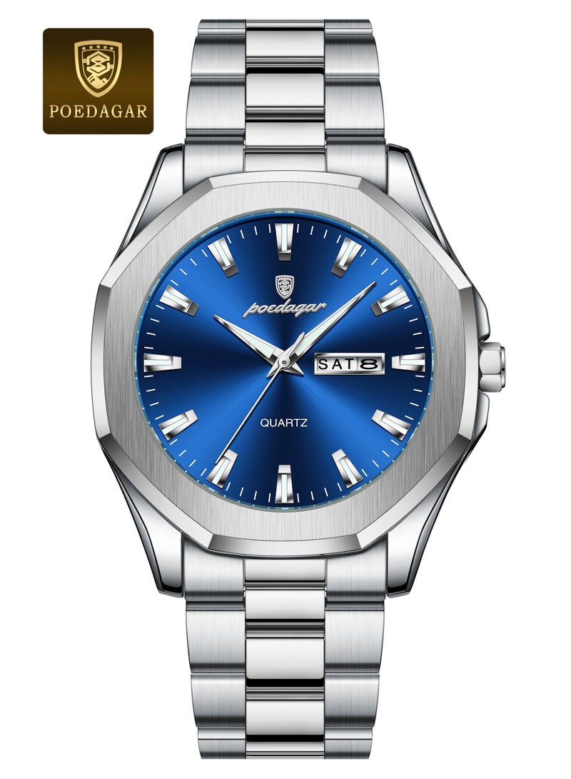 POEDAGAR Man Watch , Waterproof Luminous Men's Watch Quartz，Men's Wrist Watches 42mm - Image 2