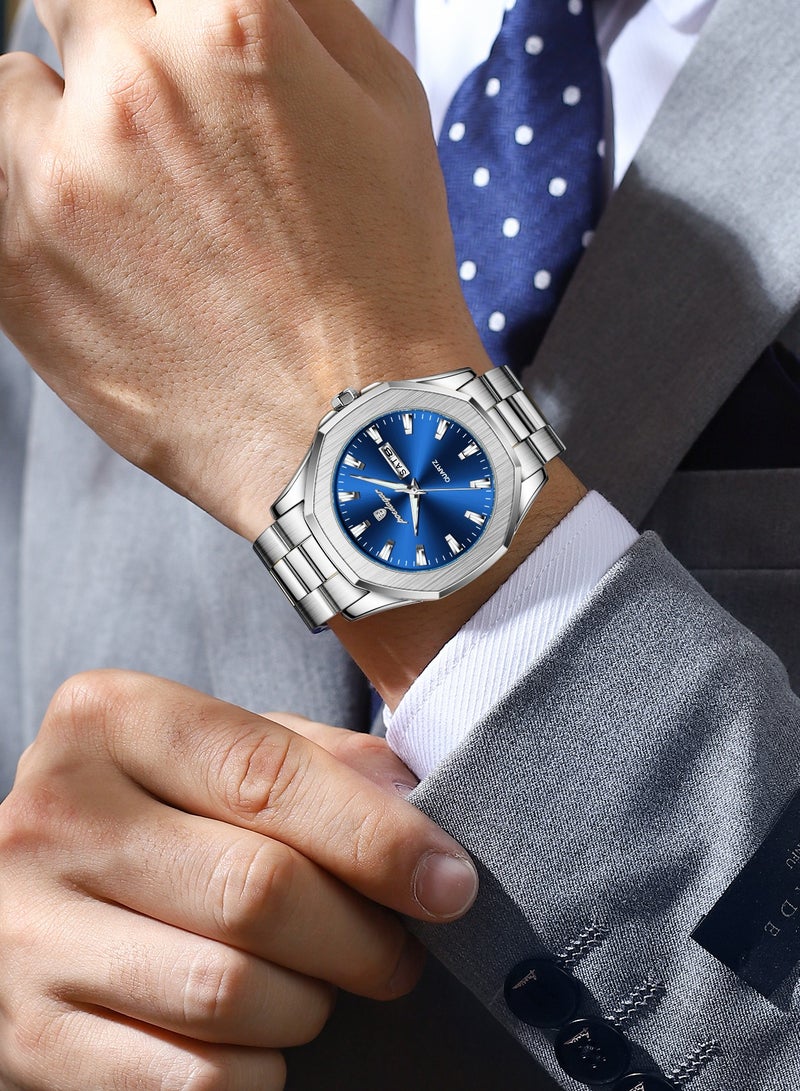 POEDAGAR Man Watch , Waterproof Luminous Men's Watch Quartz，Men's Wrist Watches 42mm - Image 3